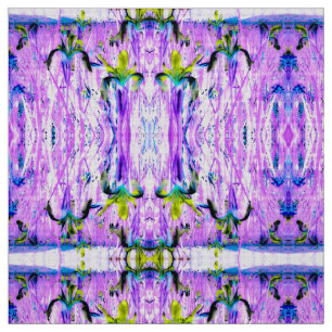 Tissu Iris Lilac Jaune