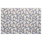 Tissu Iris mauve imprimé, fleurs d'été (Yard)