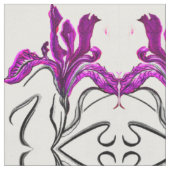 Tissu Iris violet peint (Fermer)