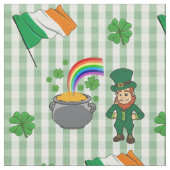 Tissu Irlandais Leprechaun Rainbow Pot Of Gold Fun Drape (Fermer)