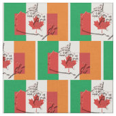 Tissu IRLANDE DRAPEAUX CANADIENS Fière du patrimoine (Fermer)