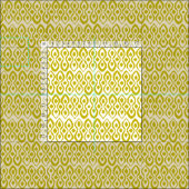 Tissu ivoire chartreuse de brocard (Carreau)
