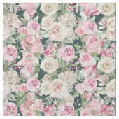 Tissu Ivoire élégant chic de rose de vert de pignon de (Échantillon)