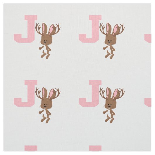Tissu J est pour Jackalope (Échantillon)