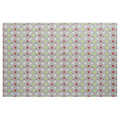 Tissu Jack Russell chiens et coeurs rouges gris clair (Fat Quarter)