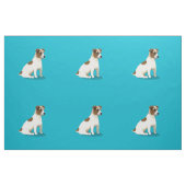 Tissu Jack Russell Terrier Chien assis (Fat Quarter)