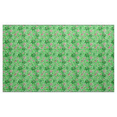 Tissu Jacobean Floral, Emerald et Lime Green (Yard)