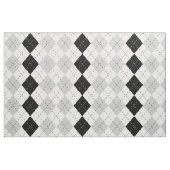 Tissu Jacquard blanc et gris noir (Fat Quarter)