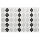Tissu Jacquard blanc et gris noir (Fat Quarter)