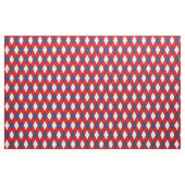 Tissu Jacquard blanc rouge (Yard)