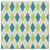 Tissu Jacquard bleu et vert (Échantillon)