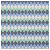 Tissu Jacquard bleu et vert et gris (Échantillon)