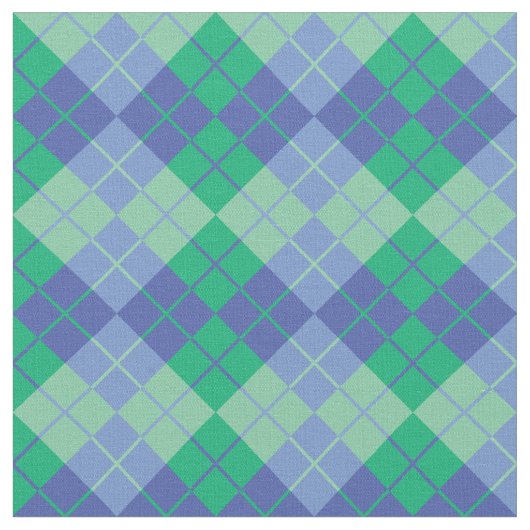 Tissu Jacquard bleu-vert (Fermer)