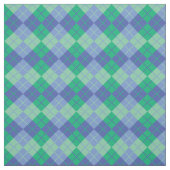 Tissu Jacquard bleu-vert (Échantillon)