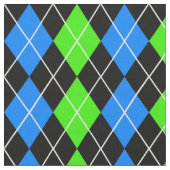 Tissu Jacquard bleu vert noir Diamant Design (Fermer)