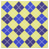 Tissu Jacquard de bleu et d'or (Échantillon)