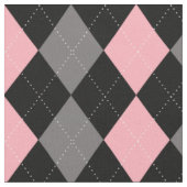 Tissu Jacquard gris noir rose rétro (Fermer)