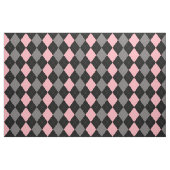 Tissu Jacquard gris noir rose rétro (Fat Quarter)