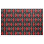 Tissu Jacquard gris-rouge noir (Fat Quarter)