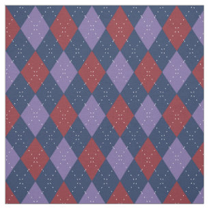 Tissu Jacquard Motif violet et rouge