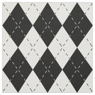 Tissu Jacquard noir et blanc