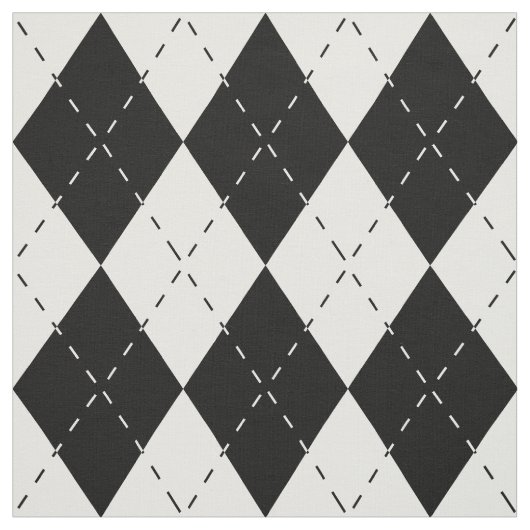 Tissu Jacquard noir et blanc (Échantillon)