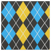 Tissu Jacquard noir jaune Design diamant (Fermer)