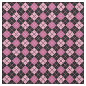 Tissu Jacquard Rose-Noir (Échantillon)