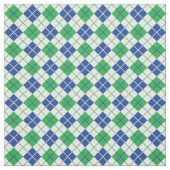 Tissu Jacquard vert-bleu (Échantillon)