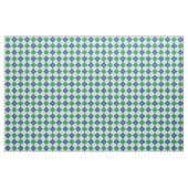 Tissu Jacquard vert-bleu (Fat Quarter)