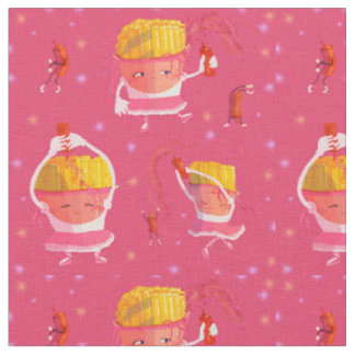 Tissu J'adore le ketchup