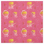Tissu J'adore le ketchup (Échantillon)