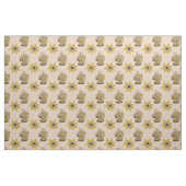 Tissu J'adore modèle de broderie de café (Fat Quarter)