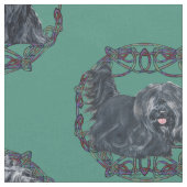 Tissu J'adore mon Skye Terrier (Fermer)
