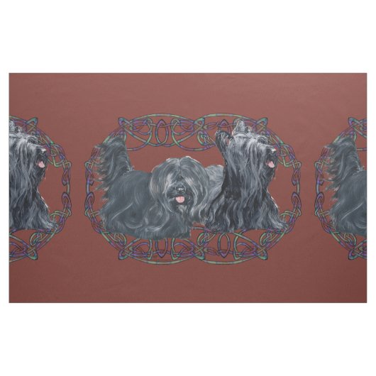 Tissu J'adore mon Skye Terrier (Fat Quarter)
