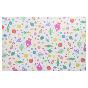 Tissu J'Ai Besoin D'Un Motif UFO Univers