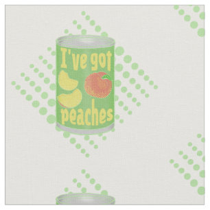Tissu J'ai des pêches Tin de fruit