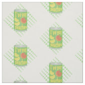 Tissu J'ai des pêches Tin de fruit (Échantillon)