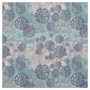 Tissu J'ai survécu à Blue Covid Virus