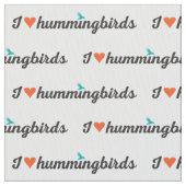 Tissu J'aime des colibris (fermé)