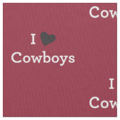 Tissu J'aime des cowboys (fermé)