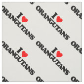 TISSU J'AIME DES ORANGS-OUTANS (Échantillon)