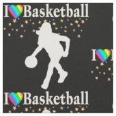 TISSU J'AIME LA CONCEPTION DE BASKETBALL (Fermer)
