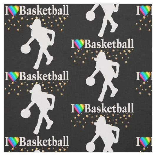 TISSU J'AIME LA CONCEPTION DE BASKETBALL (Échantillon)