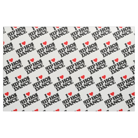 TISSU J'AIME LA DANSE DE HIP HOP (Fat Quarter)