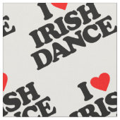 TISSU J'AIME LA DANSE D'IRLANDAIS (Fermer)