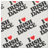 TISSU J'AIME LA DANSE D'IRLANDAIS (Échantillon)