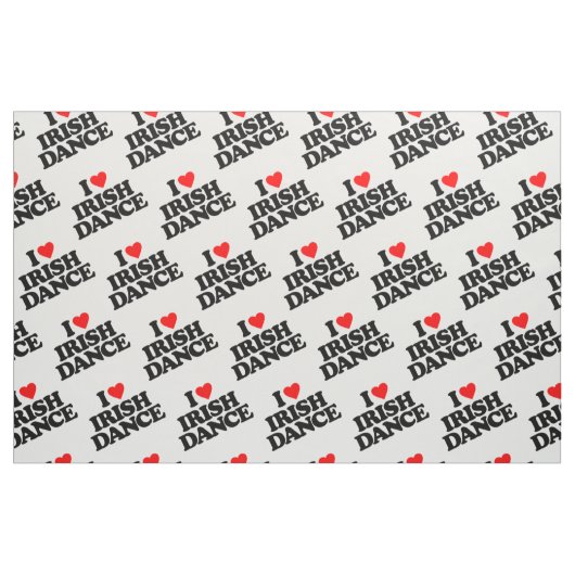 TISSU J'AIME LA DANSE D'IRLANDAIS (Fat Quarter)