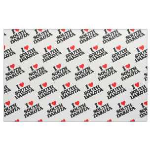 TISSU J'AIME LE DAKOTA SUD