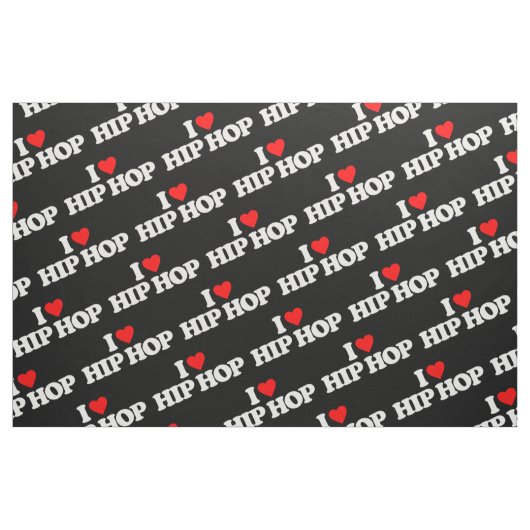 TISSU J'AIME LE HIP HOP (Fat Quarter)